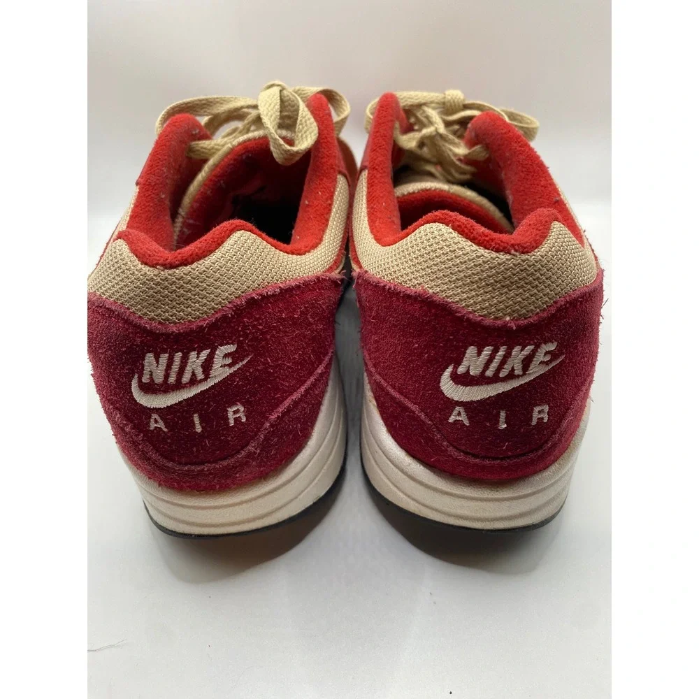 Size 10 -‎ Nike Air Max 1 Premium Retro Red Curry (908366-600)